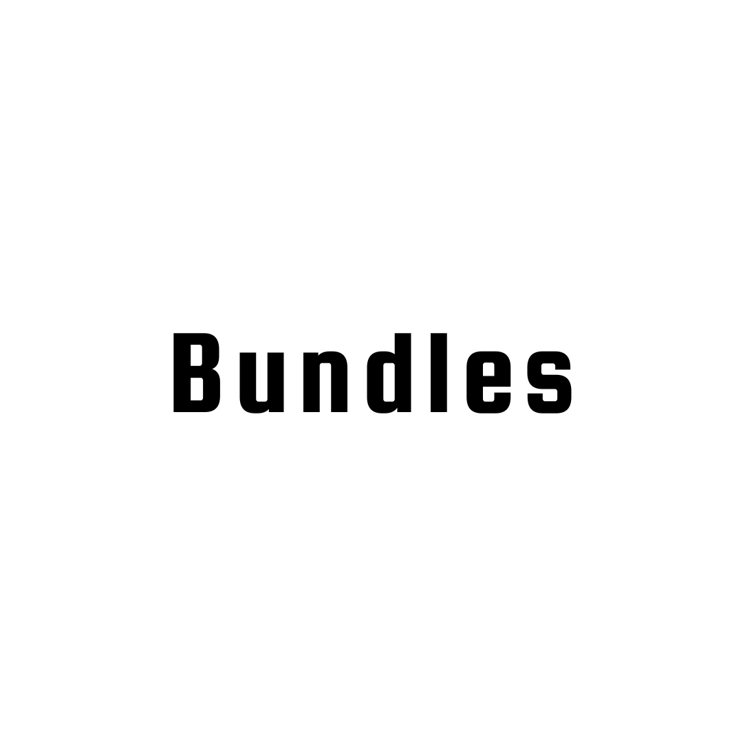 Yellow circular badge with the word bundles highlighting product bundle deals offer