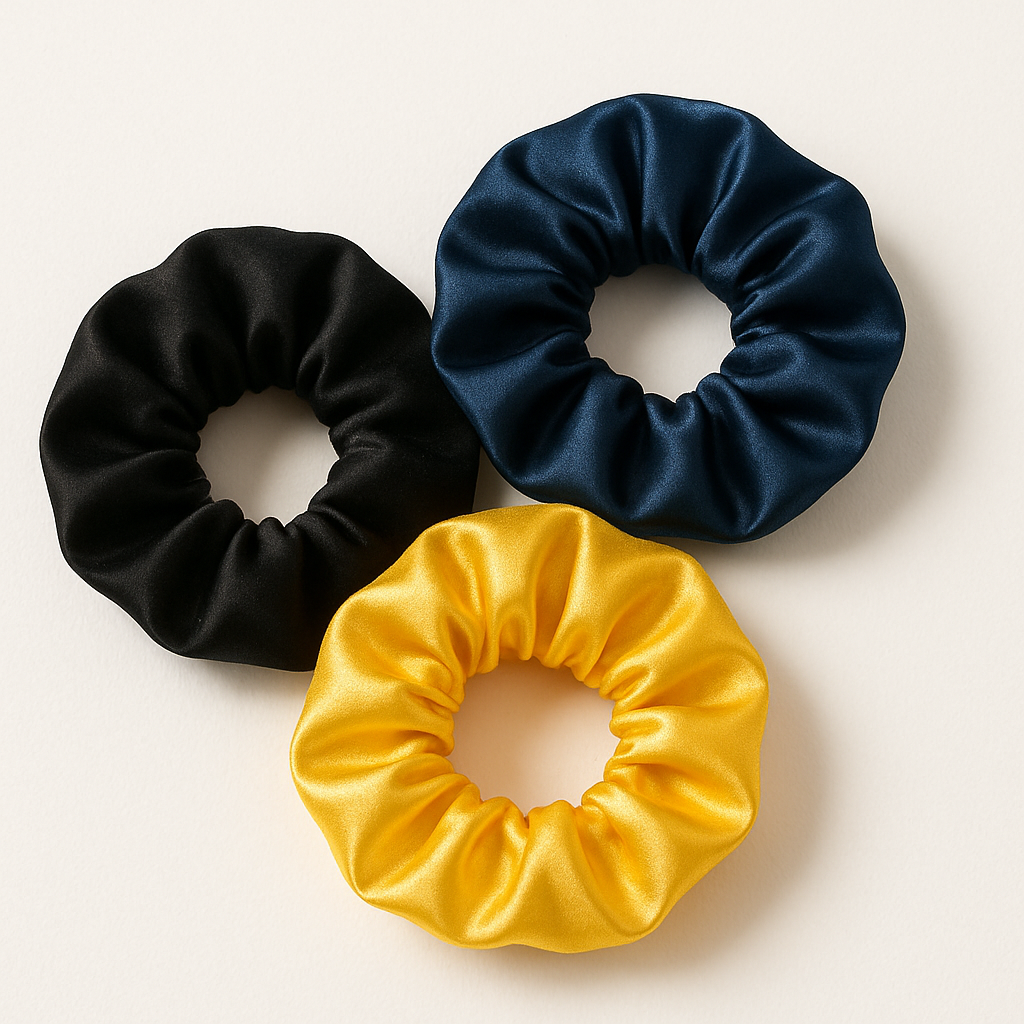 BLURZ Yellow Hair Accessories Set with 2 pack of Scrunchies