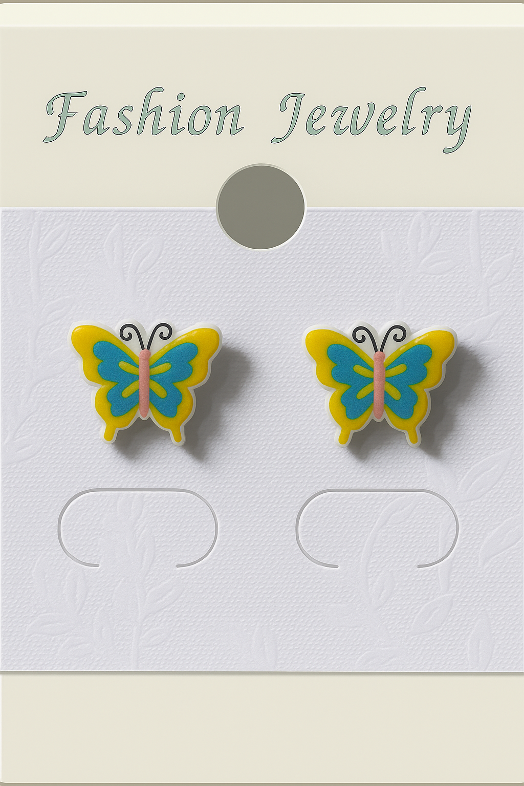 Yellow Butterfly Stud Earrings – Cute and Vibrant Winged Design