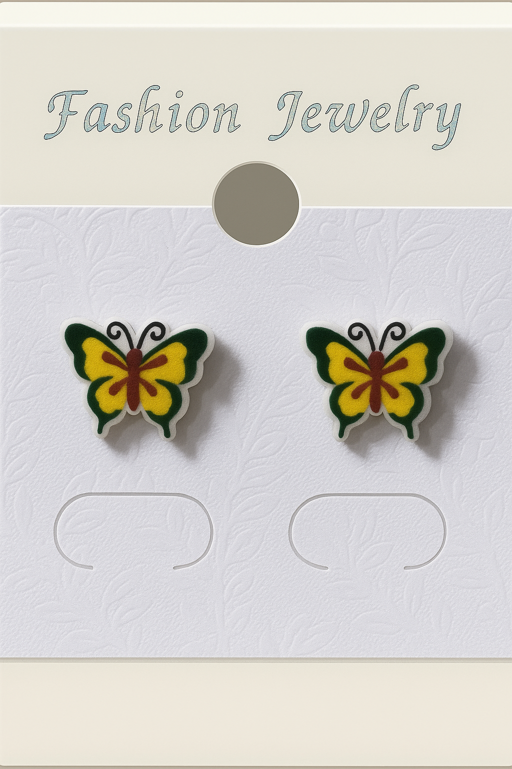 Yellow Butterfly Stud Earrings – Cute and Vibrant Winged Design